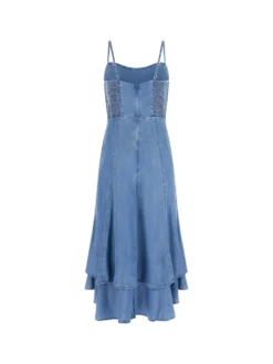 ABITO DONNA - GUESS APPAREL BLU - W6GK89 D0908