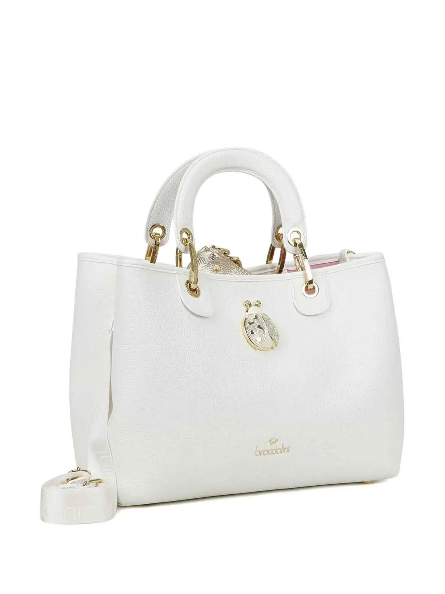 BORSA A MANO DONNA - BRACCIALINI BIANCO - B18850-YY