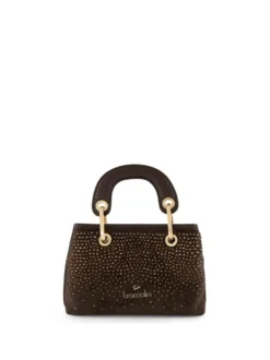 BORSA A MANO DONNA - BRACCIALINI MARRONE - B19242-YY