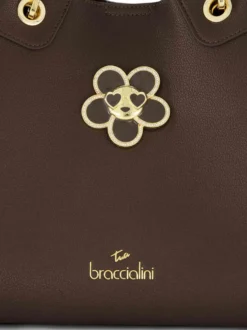 BORSA A MANO DONNA - BRACCIALINI MARRONE - B19212-YY