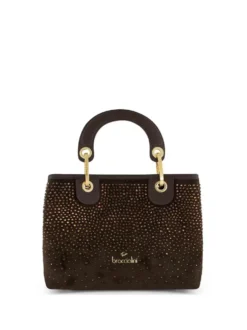 BORSA A MANO DONNA - BRACCIALINI MARRONE - B19241-YY