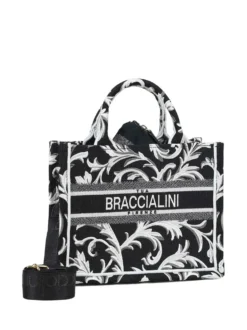 BORSA A MANO DONNA - BRACCIALINI NERO - B18920-TY