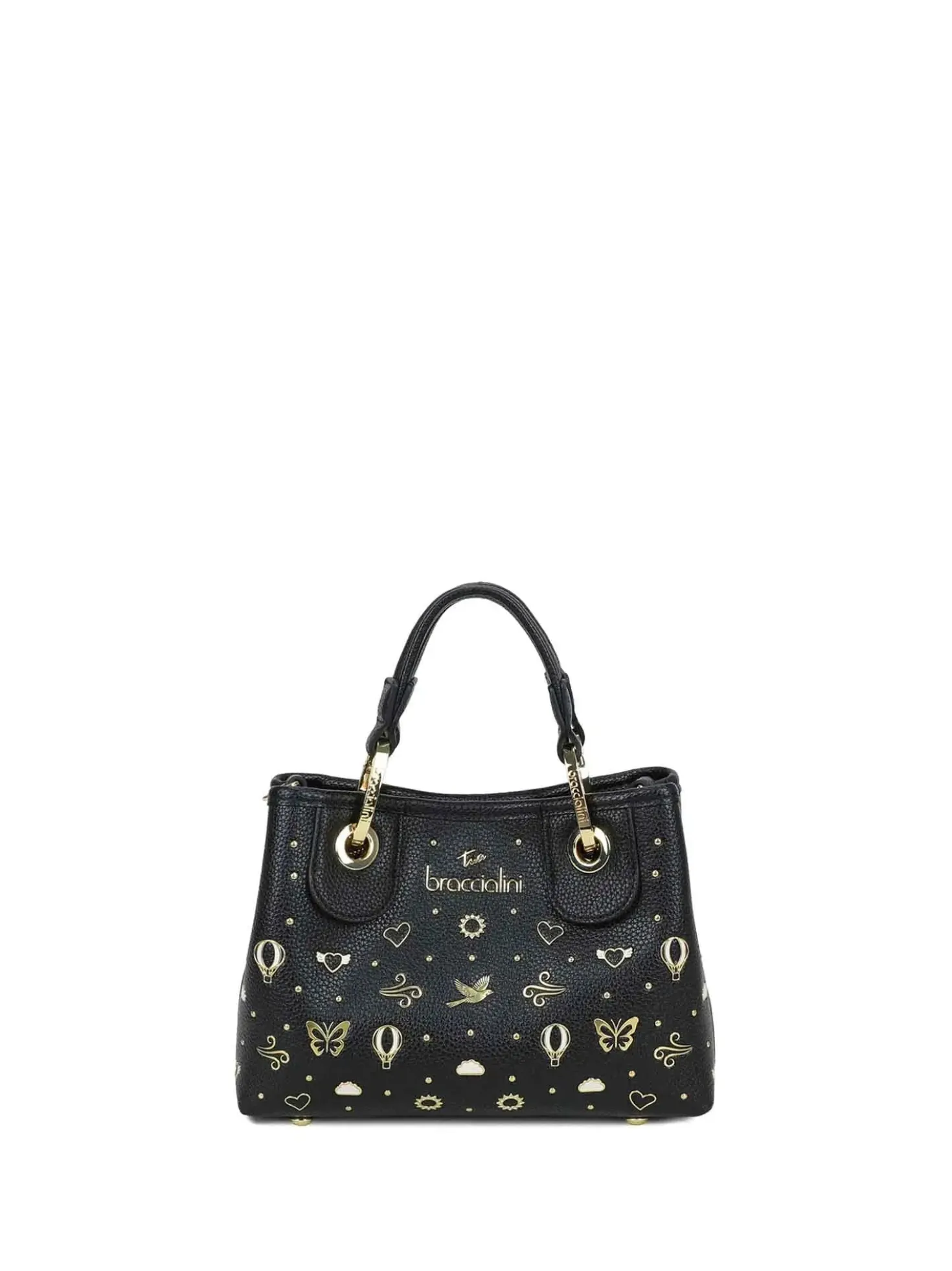BORSA A MANO DONNA - BRACCIALINI NERO - B18883-YY