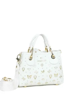 BORSA A MANO DONNA - BRACCIALINI BIANCO - B18883-YY