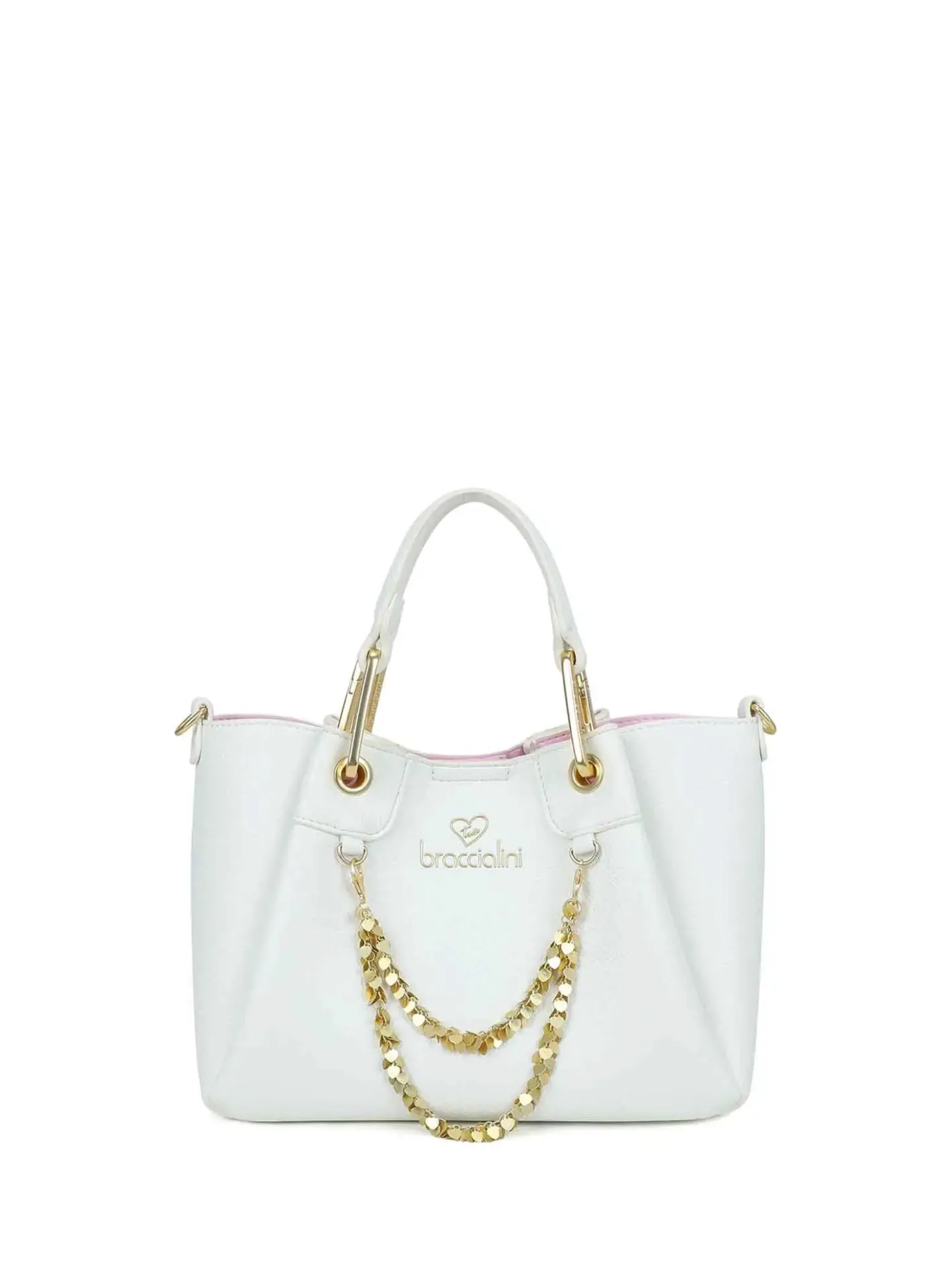 BORSA A MANO DONNA - BRACCIALINI BIANCO - B18810-YY