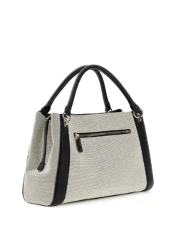 BORSA A MANO DONNA - GUESS NATURALE-NERO - HWAG97 19070