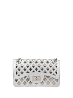 BORSA A MANO DONNA - MARC ELLIS ARGENTO - FLAT BASKET