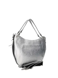 BORSA A MANO DONNA - REBELLE ARGENTO-BIANCO - REB0165 P0025