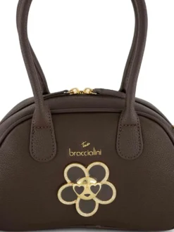 BORSA A SPALLA DONNA - BRACCIALINI MARRONE - B19213-YY