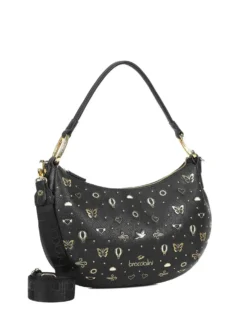 BORSA A SPALLA DONNA - BRACCIALINI NERO - B18882-YY