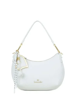 BORSA A SPALLA DONNA - BRACCIALINI BIANCO - B18842-YY