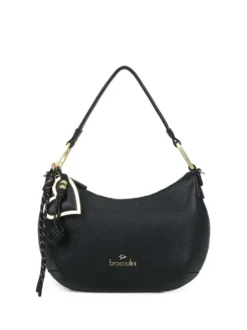 BORSA A SPALLA DONNA - BRACCIALINI NERO - B18842-YY