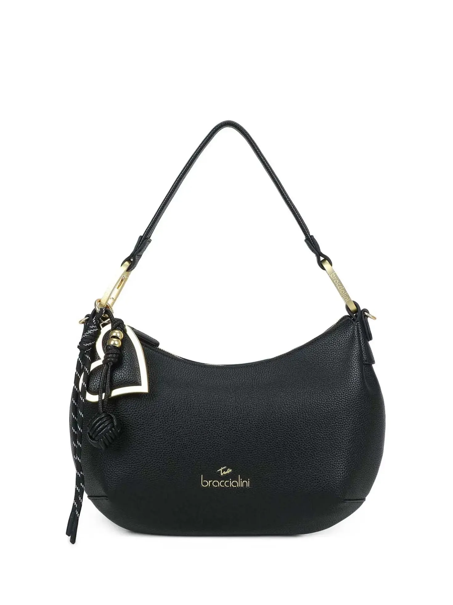BORSA A SPALLA DONNA - BRACCIALINI NERO - B18842-YY