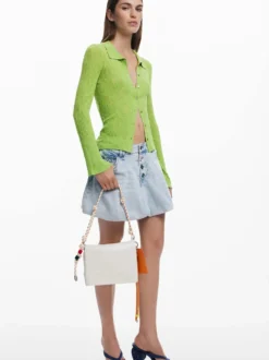 BORSA A SPALLA DONNA - DESIGUAL BIANCO - 26SAXPAB