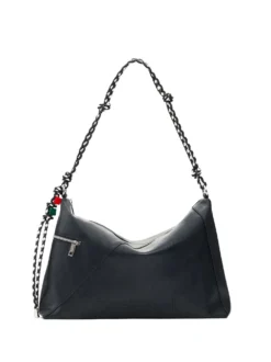 BORSA A SPALLA DONNA - DESIGUAL NERO - 26SAXP66