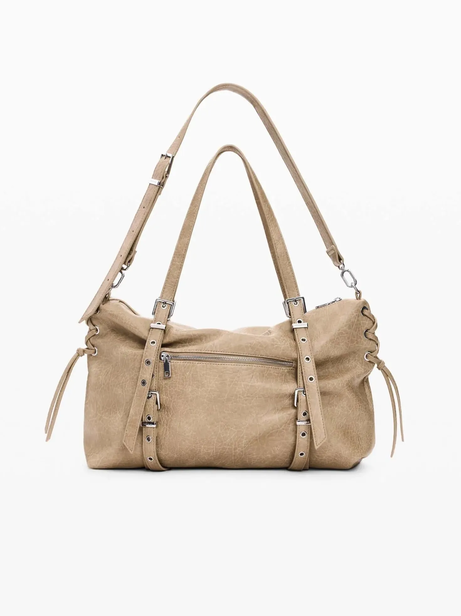 BORSA A SPALLA DONNA - DESIGUAL BEIGE - 26WAXP49
