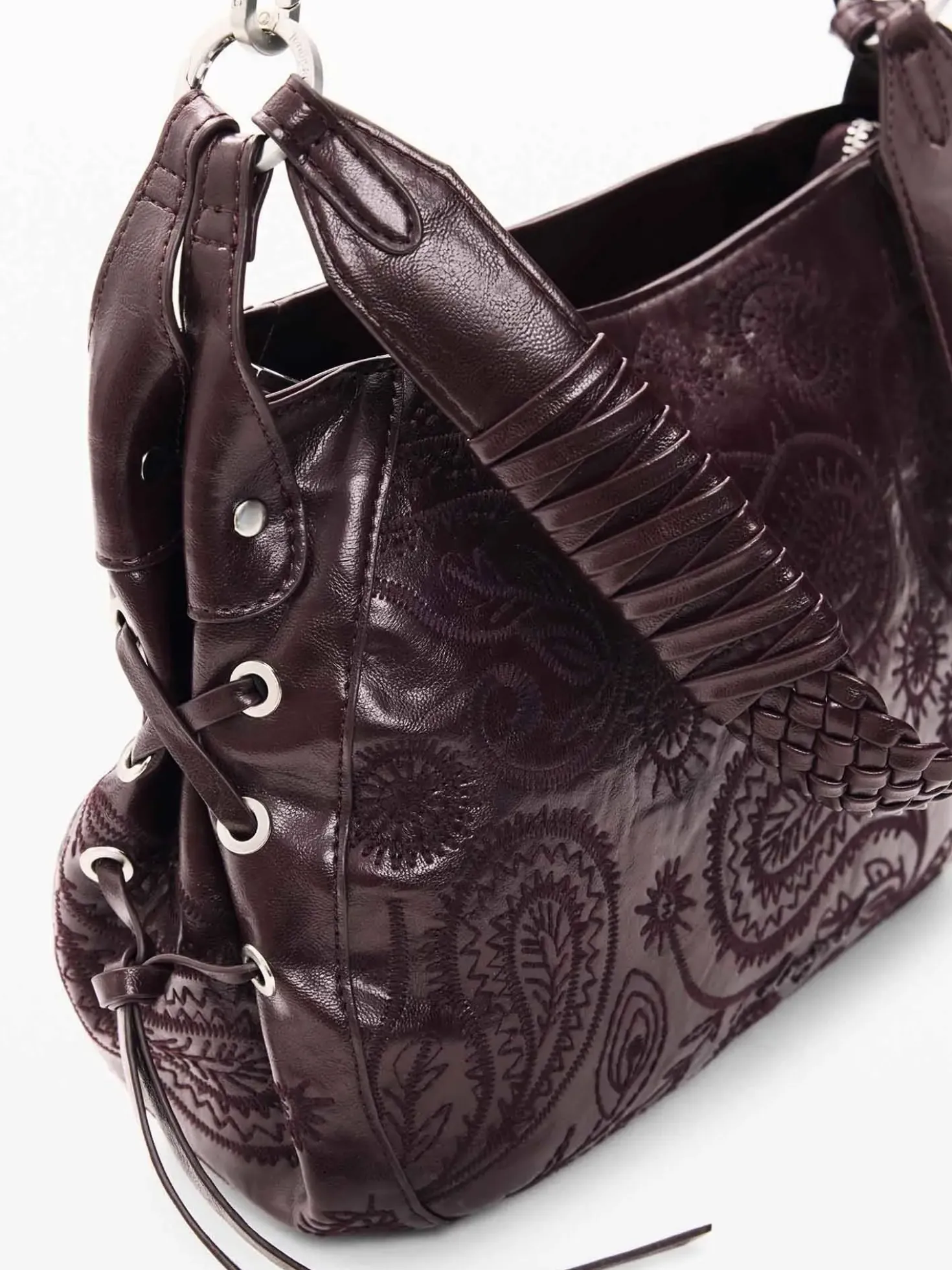 BORSA A SPALLA DONNA - DESIGUAL BORDEAUX - 26WAXP60