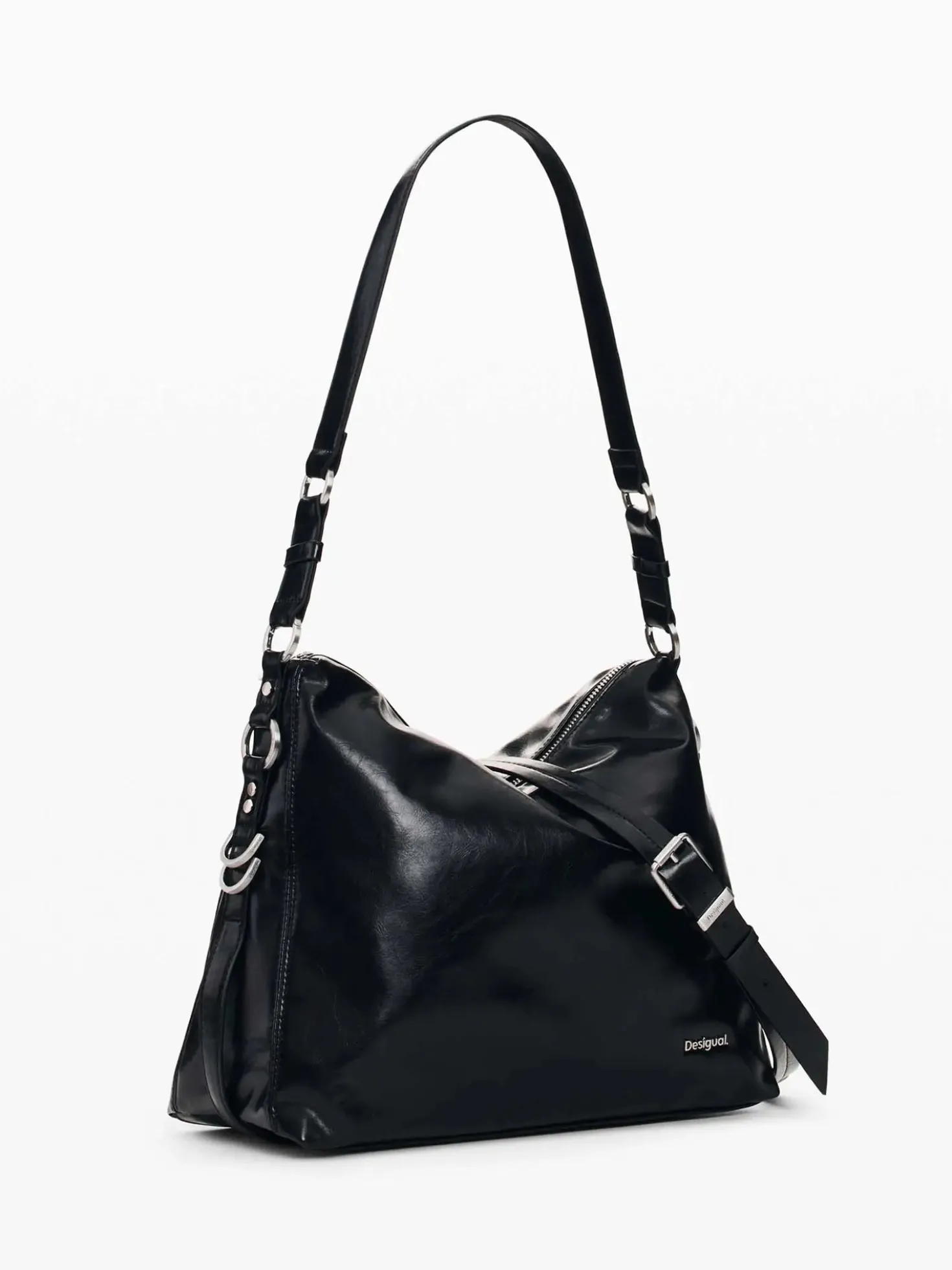 BORSA A SPALLA DONNA - DESIGUAL NERO - 26WAXP66