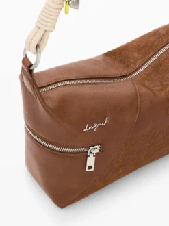 BORSA A SPALLA DONNA - DESIGUAL MARRONE - 26SAXPB6