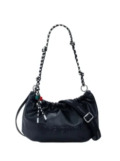 BORSA A SPALLA DONNA - DESIGUAL NERO - 26SAXP51
