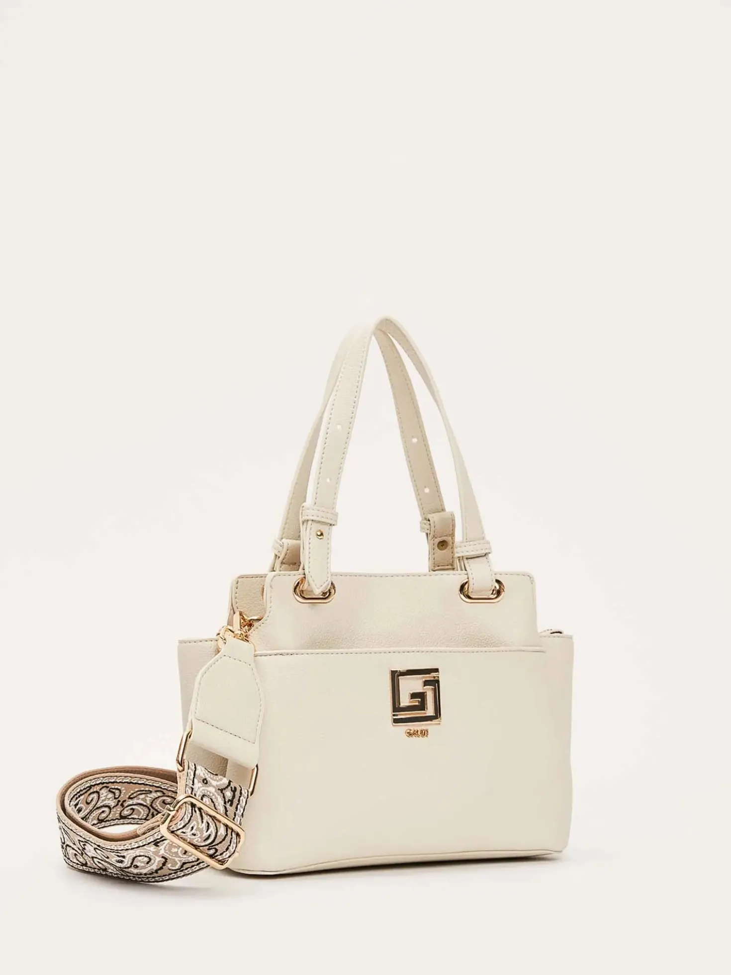 BORSA A SPALLA DONNA - GAUDI CREMA - V6AE-12781