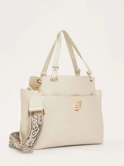 BORSA A SPALLA DONNA - GAUDI CREMA - V6AE-12780
