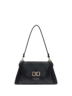 BORSA A SPALLA DONNA - GUESS CARBONE - HWOS99 01190