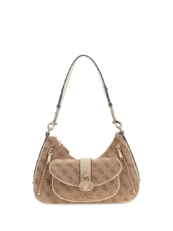 BORSA A SPALLA DONNA - GUESS MARRONE - HWJG83 62180