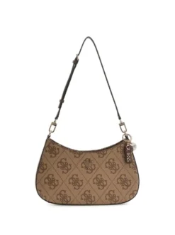 BORSA A SPALLA DONNA - GUESS MARRONE - HWSO96 72180