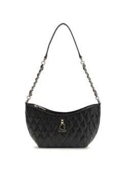 BORSA A SPALLA DONNA - GUESS NERO - HWGG23 23170