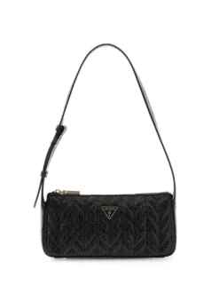 BORSA A SPALLA DONNA - GUESS NERO - HWGG97 41720