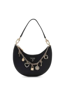 BORSA A SPALLA DONNA - GUESS NERO - HWES99 31720
