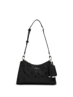 BORSA A SPALLA DONNA - GUESS NERO - HWPD98 88180