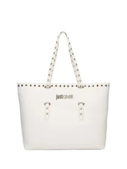 BORSA A SPALLA DONNA - JUST CAVALLI BIANCO - 80RA4BU1 ZSB81