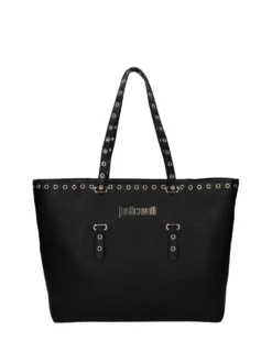 BORSA A SPALLA DONNA - JUST CAVALLI NERO - 80RA4BU1 ZSB81