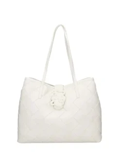 BORSA A SPALLA DONNA - JUST CAVALLI BIANCO - 80RA4BM2 ZSD88