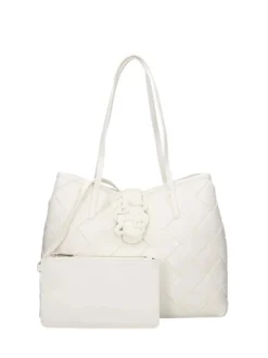 BORSA A SPALLA DONNA - JUST CAVALLI BIANCO - 80RA4BM2 ZSD88