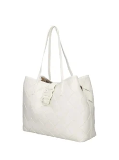 BORSA A SPALLA DONNA - JUST CAVALLI BIANCO - 80RA4BM2 ZSD88