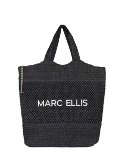 BORSA A SPALLA DONNA - MARC ELLIS NERO - BUBY ANTIGUA