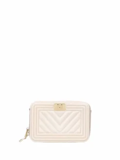 BORSA A SPALLA DONNA - MARC ELLIS BEIGE-ORO - FLAT BLUSH