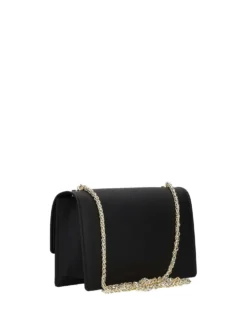 BORSA A SPALLA DONNA - MARC ELLIS NERO-ORO - FLAT SUPERMEE M.