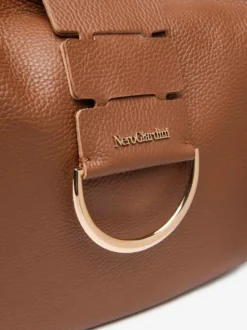 BORSA A SPALLA DONNA - NERO GIARDINI CUOIO - E644161D