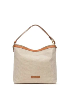BORSA A SPALLA DONNA - NERO GIARDINI CUOIO - E644241D