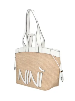BORSA A SPALLA DONNA - NINI BIANCO - 26308