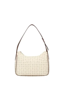 BORSA A SPALLA DONNA - POLLINI AVORIO-MARRONE - TE8552PP0OQ11