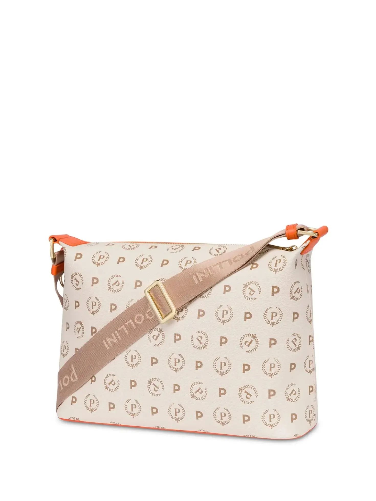 BORSA A SPALLA DONNA - POLLINI AVORIO-ARANCIO - TE8400PP02Q1Y