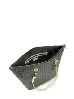 BORSA A SPALLA DONNA - POLLINI NERO-AVORIO - TE8410PP02Q11