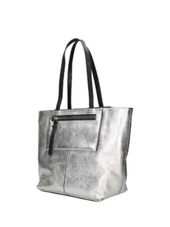 BORSA A SPALLA DONNA - REBELLE ARGENTO - REB0174 P0016