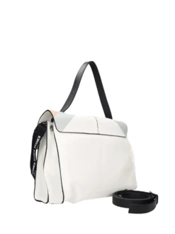 BORSA A SPALLA DONNA - REBELLE BIANCO-CELESTE - REB0185 P0022