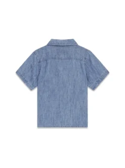 CAMICIA BAMBINO - GUESS KIDS BLU - N6GH05 WN370